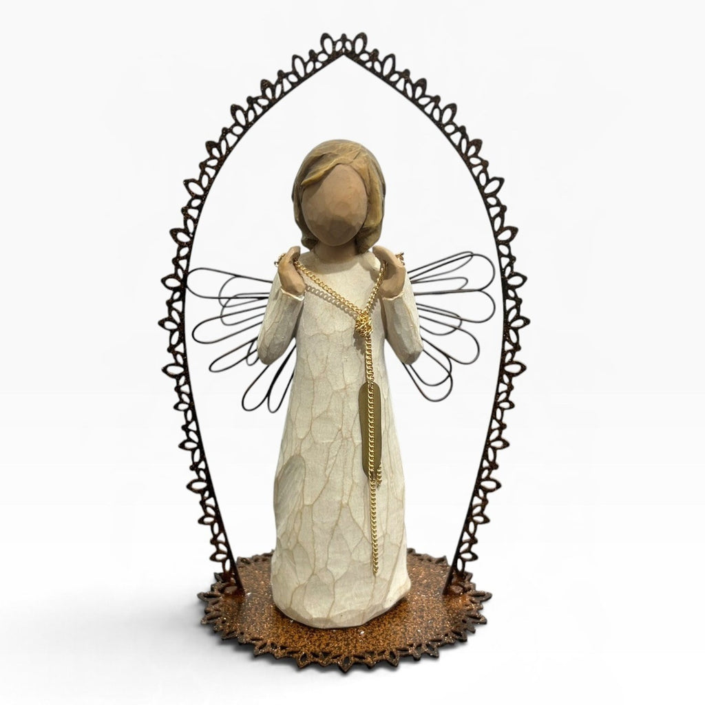 Willow Tree 2011 Angel Ornament Susan Lordi Metal Arch Figurine 26256 5x3