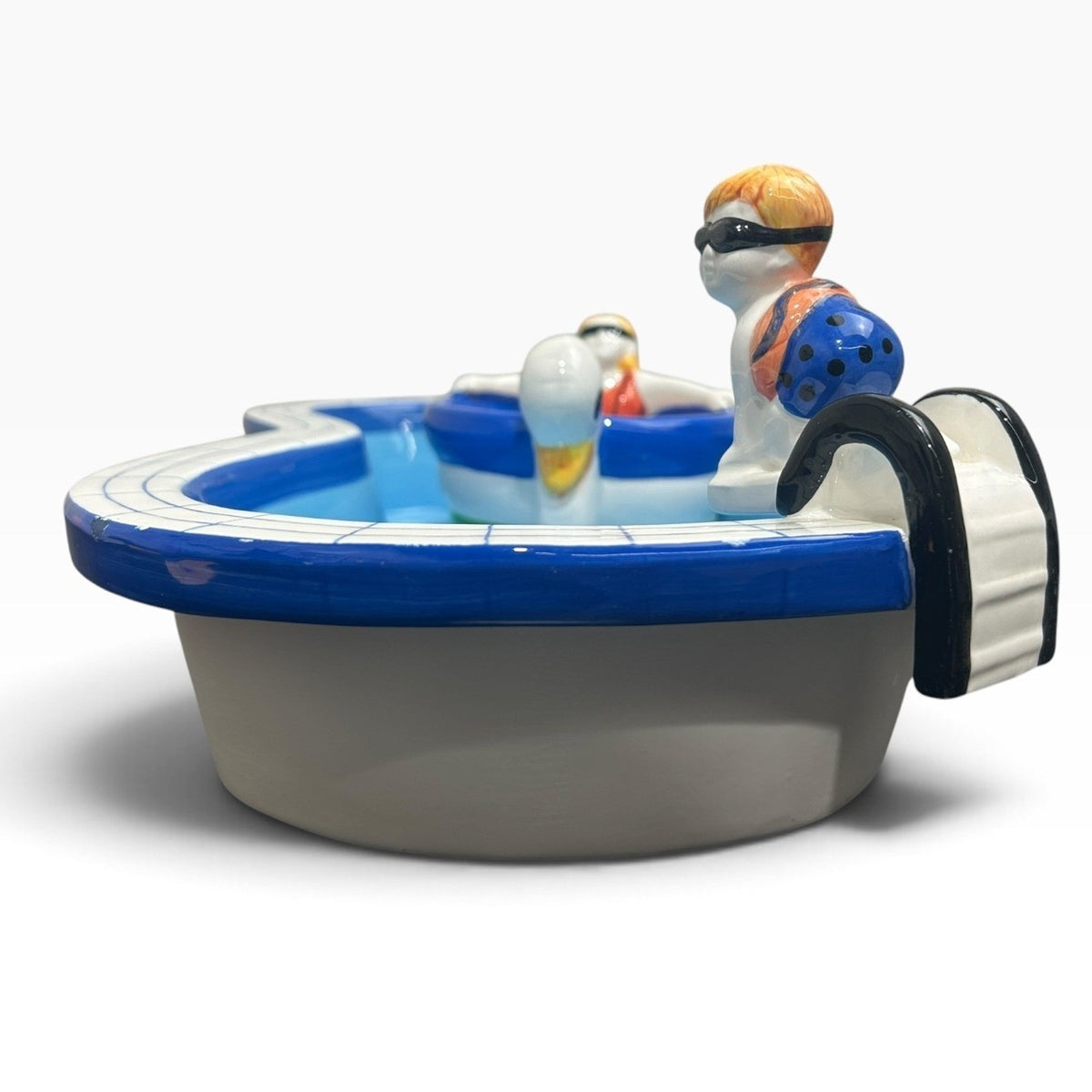 FCW Ceramic Swimming Pool Chip and Dip Set Novelty Summer Party Serving Tray