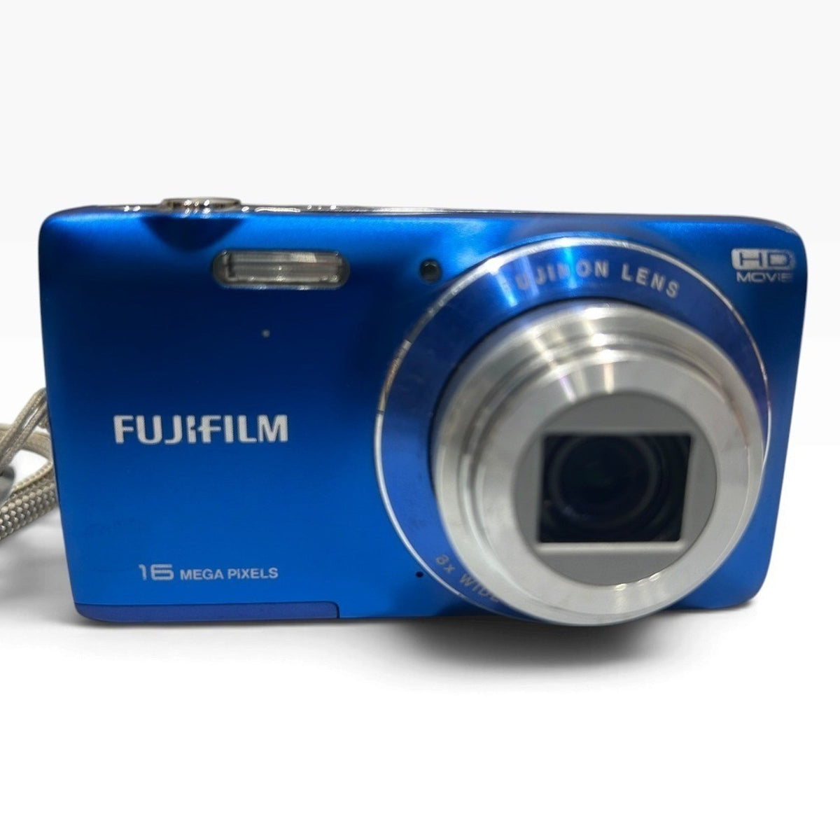 Fujifilm FinePix JZ250 16MP 8x Optical Zoom Blue Digital Camera HD Movie Tested