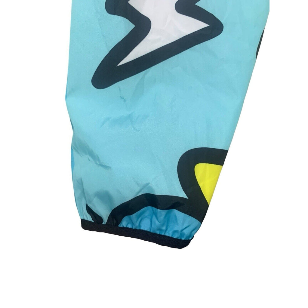 Reason Brand Peace Sign RELAX ANORAK Abstract Mesh Lined Windbreaker Men's L NEW
