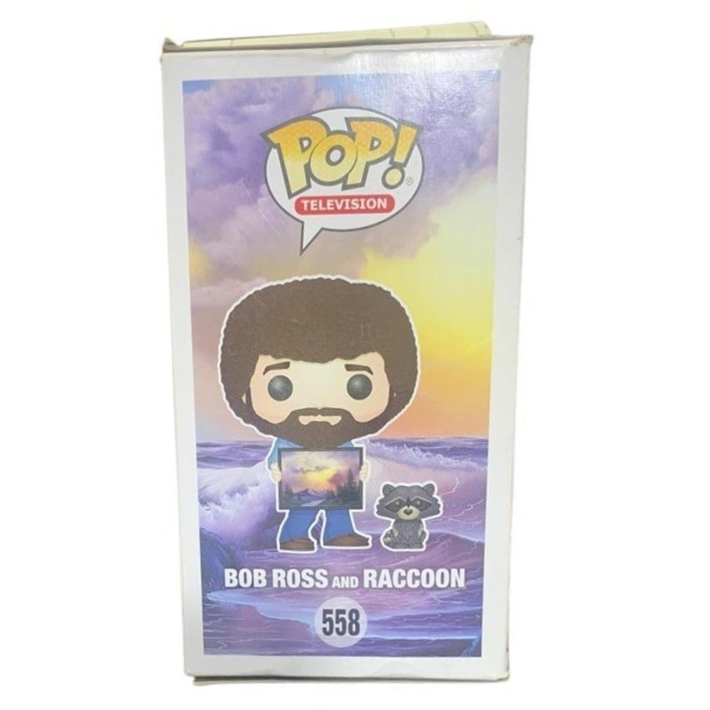 Funko Pop Bob Ross and Raccoon 558 The Joy of Painting Vinyl Figure Mens