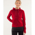 Lululemon Carry And Go Hoodie Commuter Denim Deepest Cranberry Red Zip Jacket 8