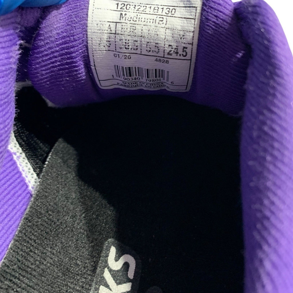 Brooks Launch 7 Running Shoes Womens 7.5 Purple Black White Doodle Face