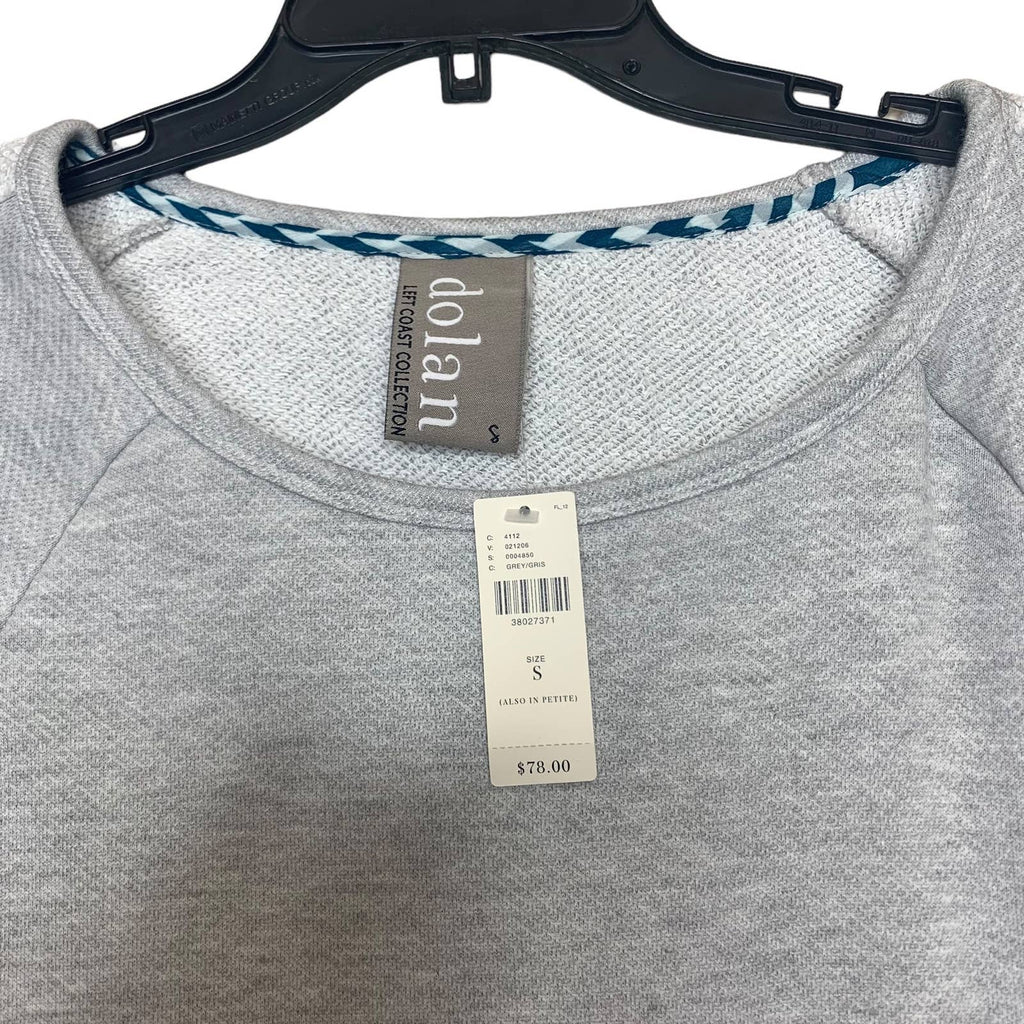 Anthropologie Dolan Left Coast Grey Sweatshirt Top Tunic SZ S
