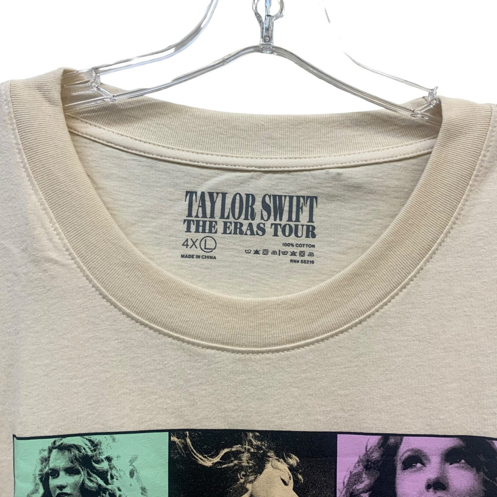 Eras Tour T-Shirt Beige - Size 4x Taylor Swift