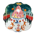 Anthropologie Pauline de Roussy de Sales Nutcracker Dessert Plate Gold Rim Green