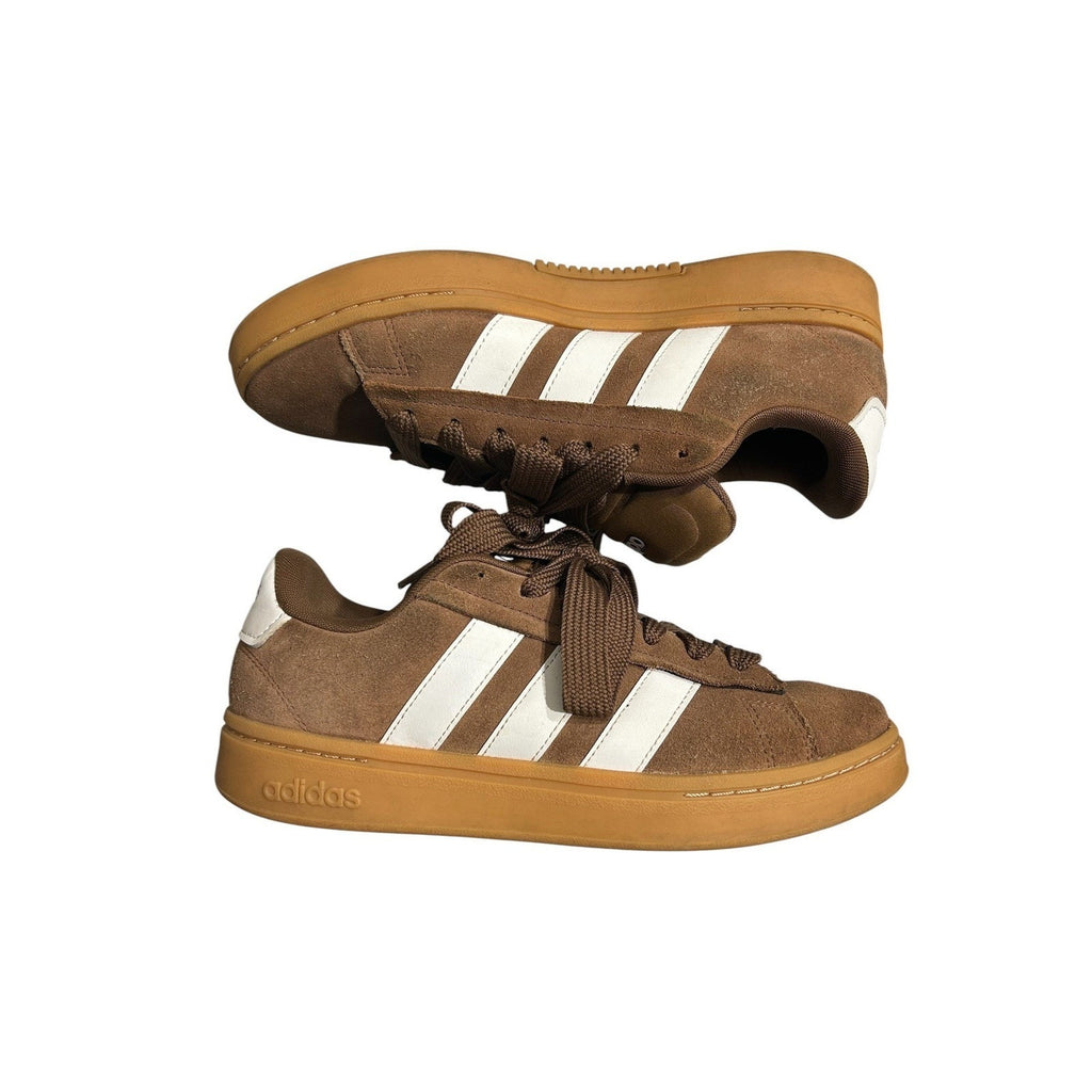 Adidas Grand Court Alpha Brown Suede Gum Suede Skate Shoes Mens 9.5 NWOT