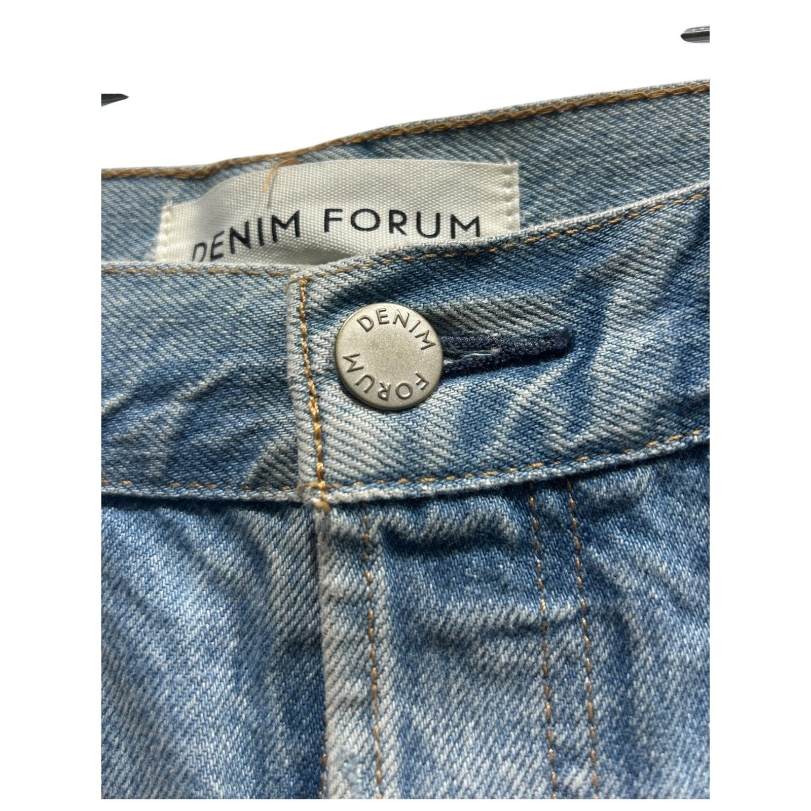 Denim Forum Aritzia Ex-BF Hi Mid-Thigh Denim Shorts 31 NWT summer mom shorts