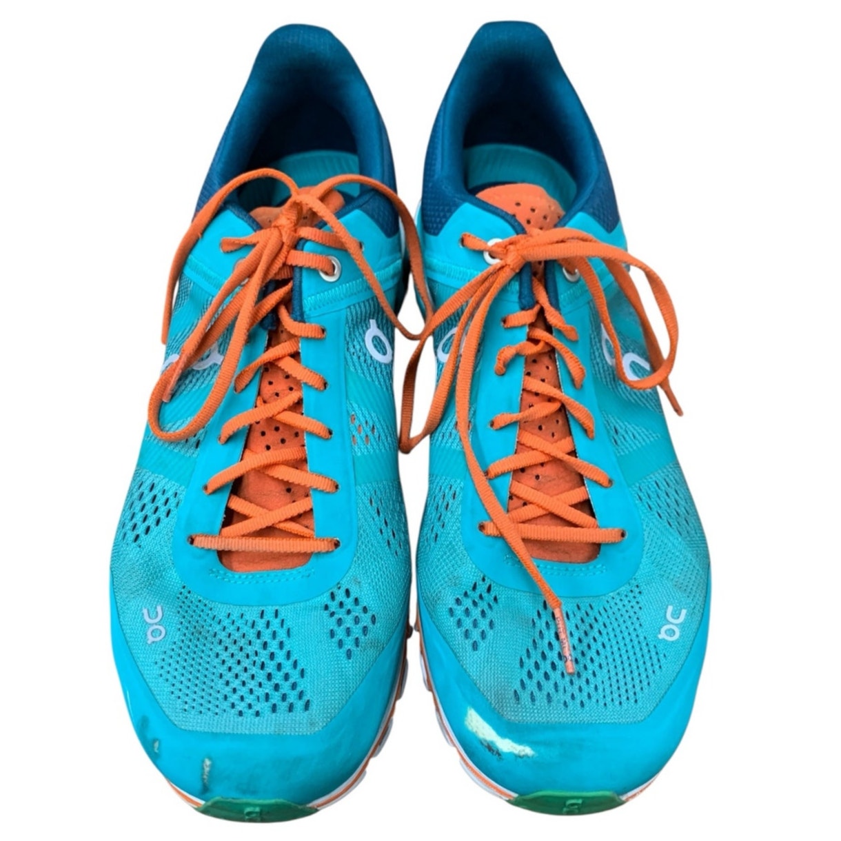 On Cloud 5 Atlantis Flame Blue Orange Swiss Engineered Women’s 9.5 Running
