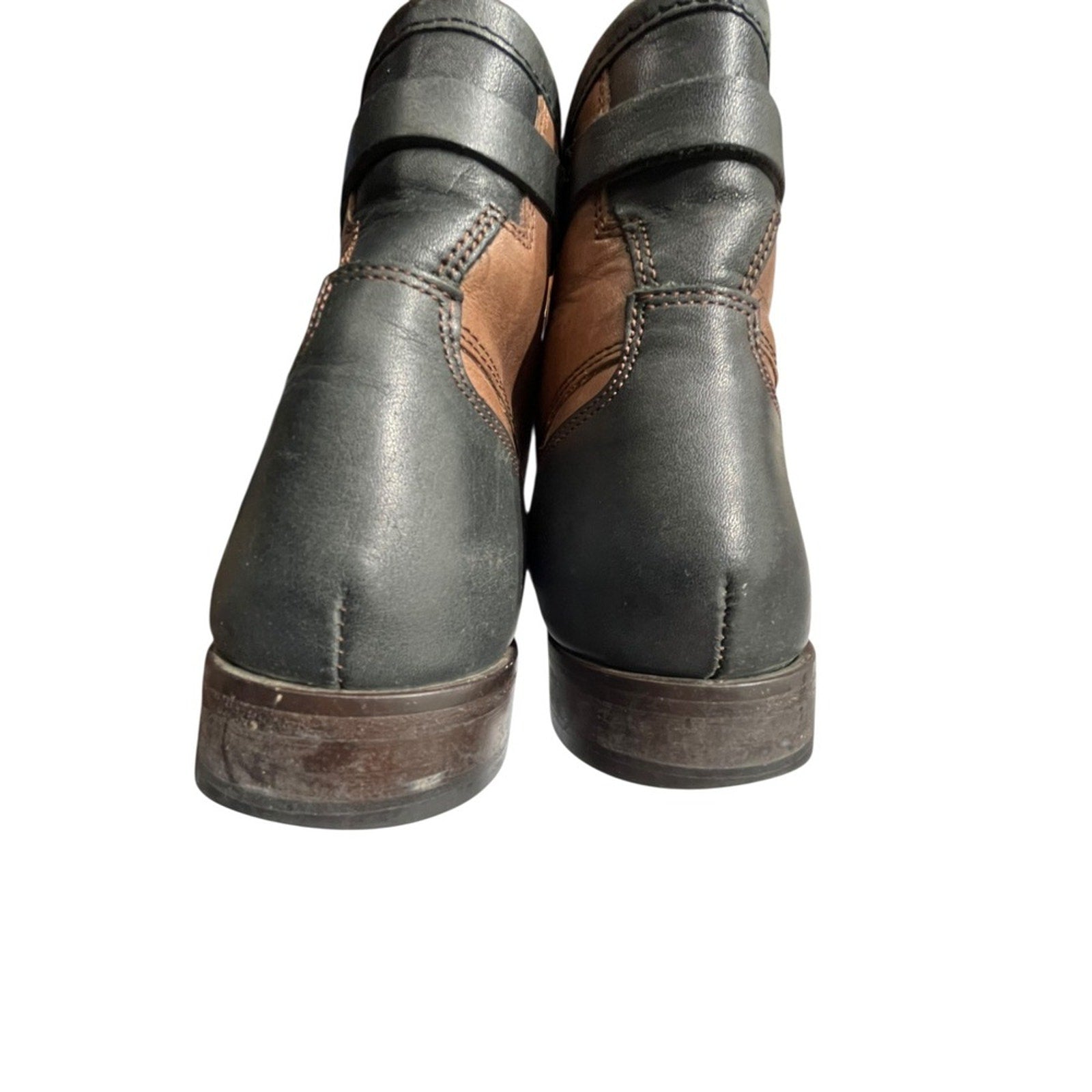 Ted Baker Comptan Brown Leather Cap Toe Lace Up Ankle Boots Mens UK 9 US 10
