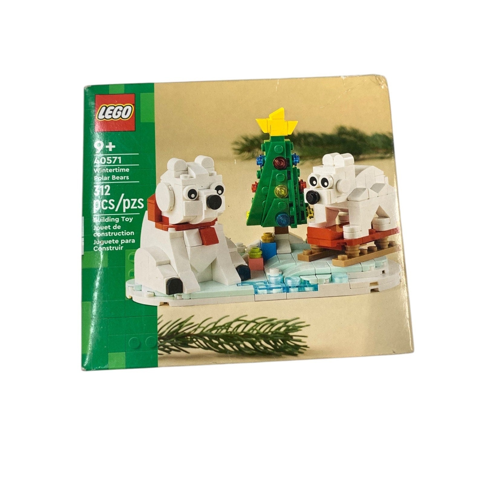 LEGO 40571 Wintertime Polar Bears Seasonal Christmas Building Set 312 Pcs