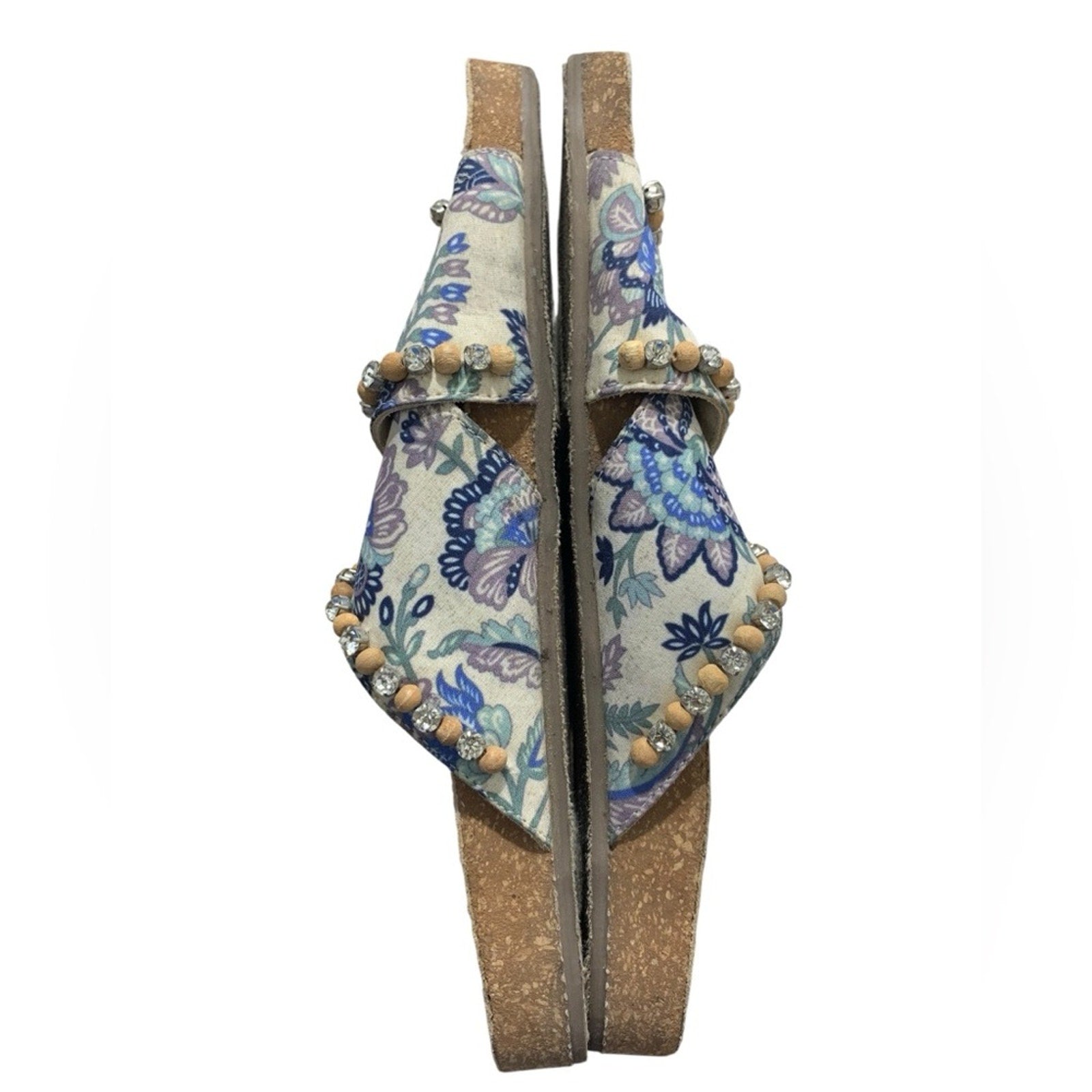 Anthropologie Marnie Embellish Slide Sandal 38 Eur 7.5-8 US