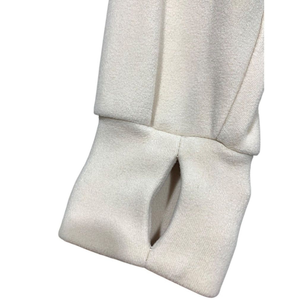 Varley Portland High Neck Midlayer Restore Jersey Pullover Cream XS  Drawstring