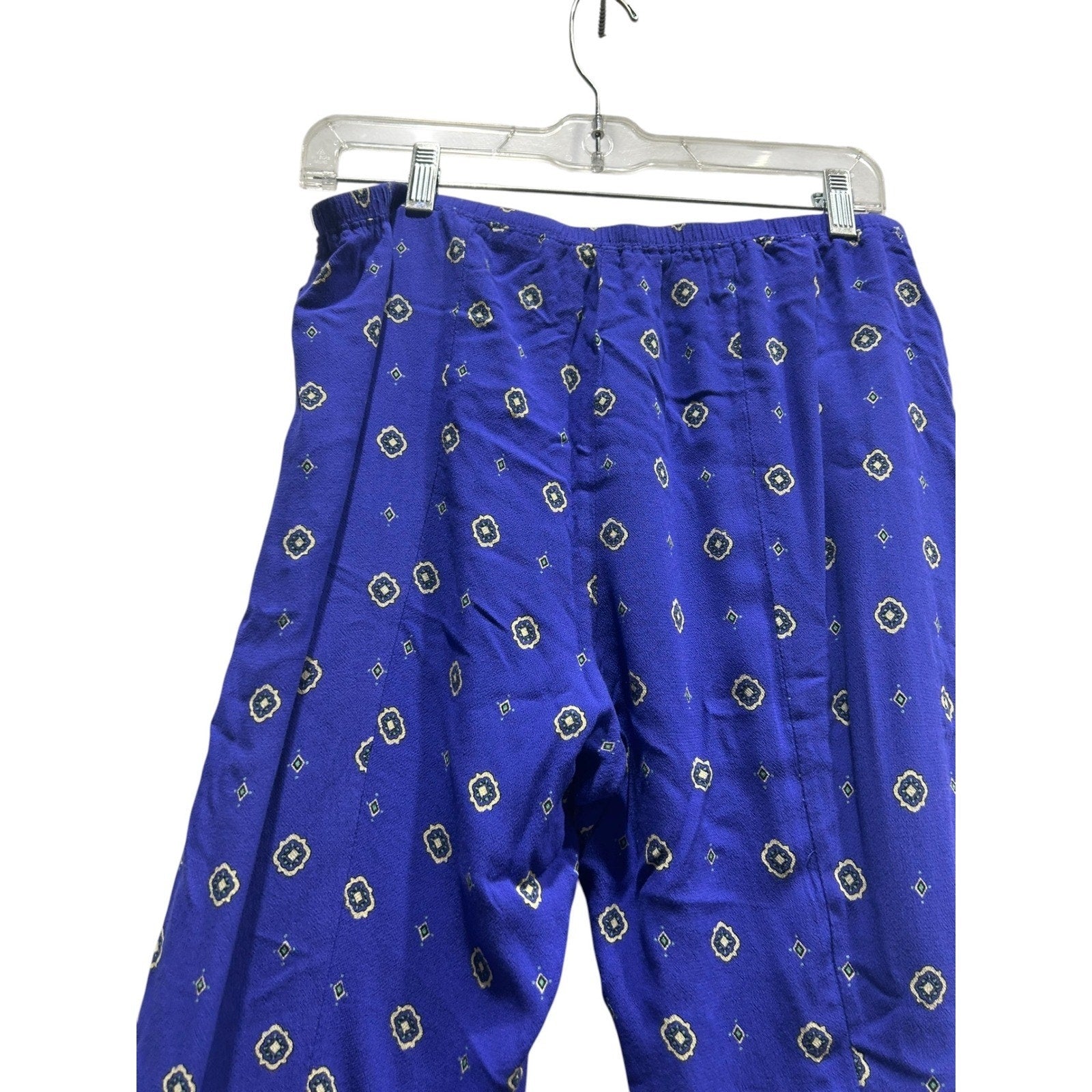 Free People Intimately Blue Medallion Print Rayon Lounge Pants Womens Size Med