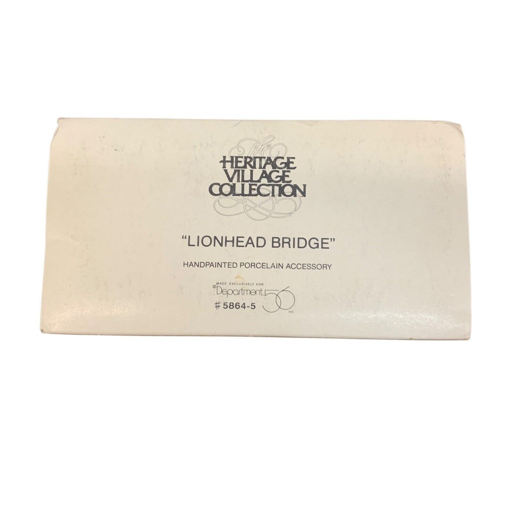 Department 56 Heritage Village Collection "Lionhead Bridge" #5864-5