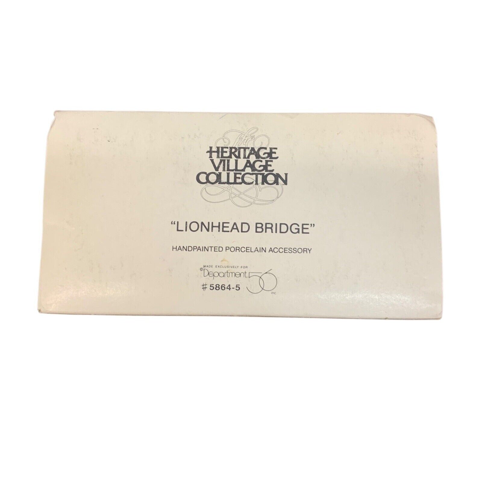 Department 56 Heritage Village Collection "Lionhead Bridge" #5864-5