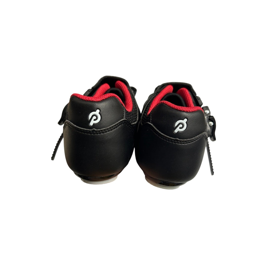 Peloton Cycling Shoes Black White Red EU 38 Look Delta Cleats Indoor Spin Bike