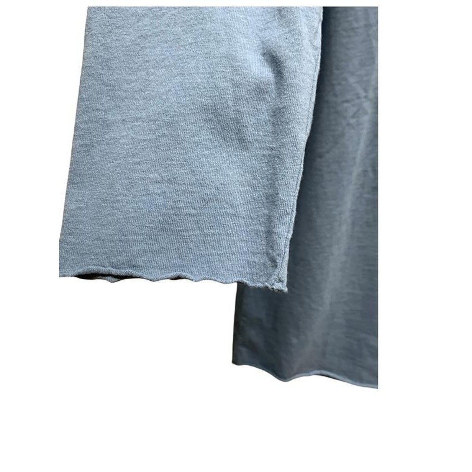 Frank & Eileen Nicole Long Sleeve Popover Dress Dusty Blue 100% Cotton Sz S