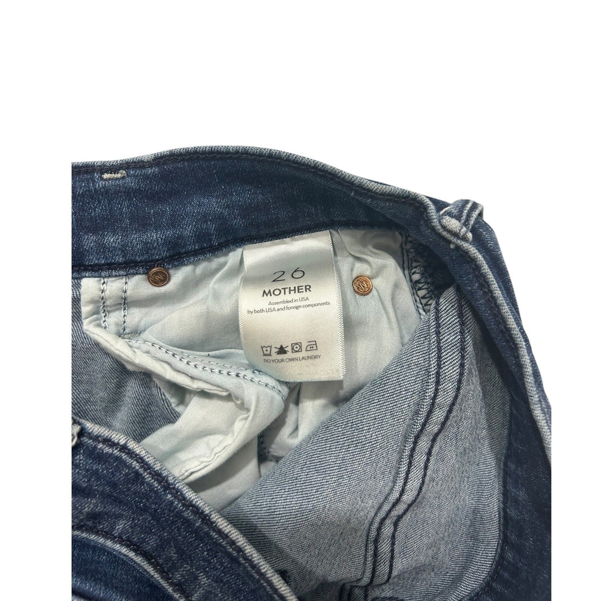 Mother The Kick It Jeans I Put A Spell On You High Rise Straight Leg Denim 26