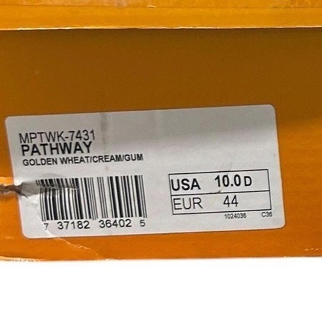Lugz Pathway Golden Wheat Cream Gum Moc Toe Boots Mens 10 workwear utility