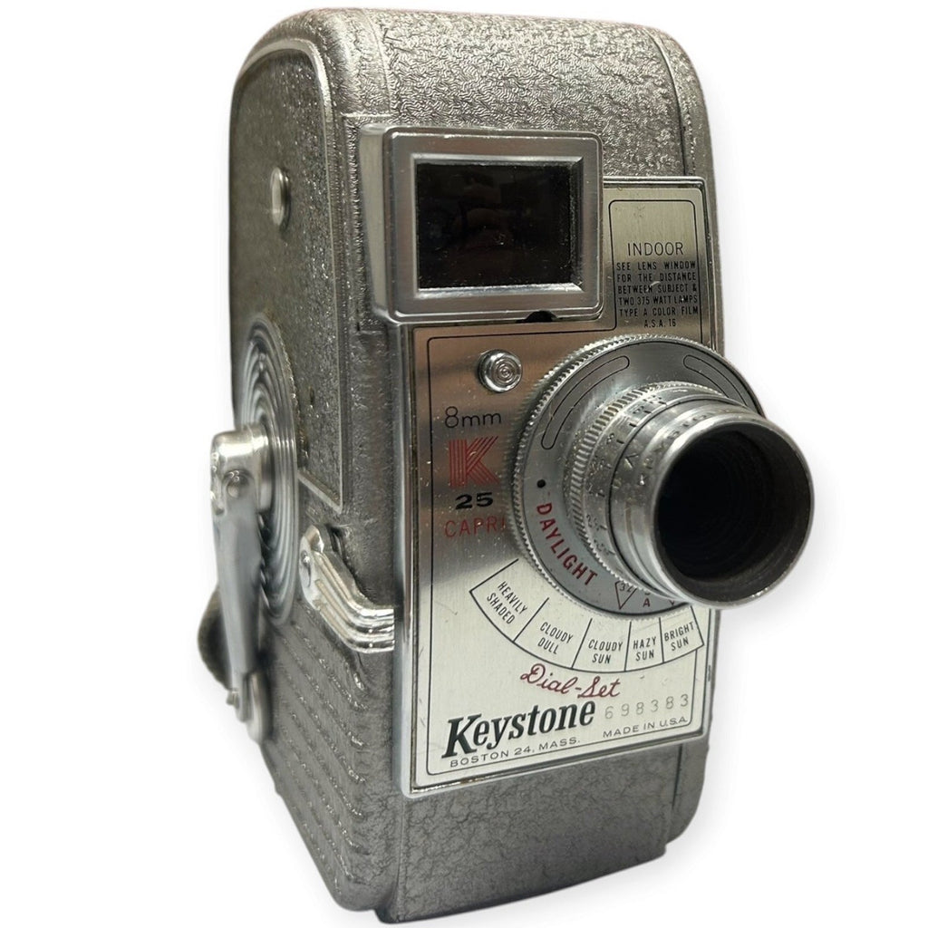 Vintage Keystone K-25 Capri 8mm Movie Camera with Original Box and Tape Tested