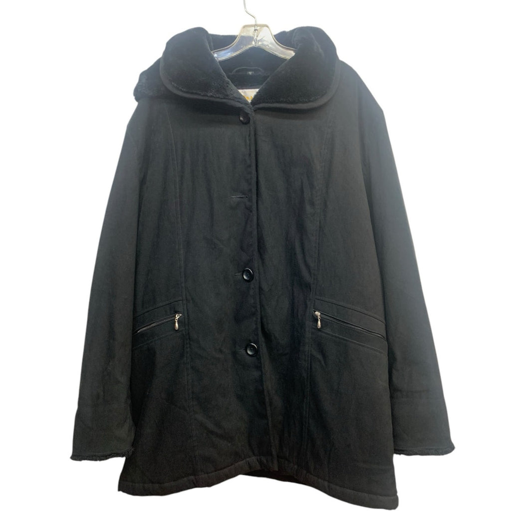 Marlo Artic Warmth Faux fur Black Jacket SZ XL