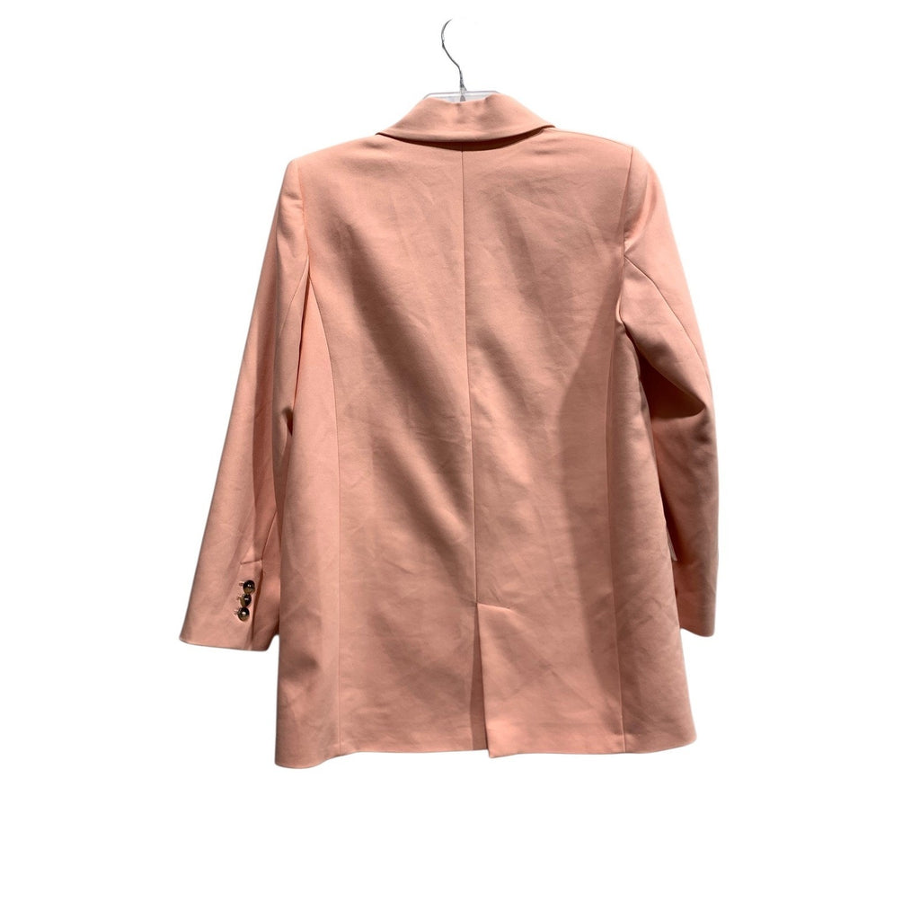 Zara Womens Peach Pink Tailored Longline Blazer Jacket 2851/230/666 Size M
