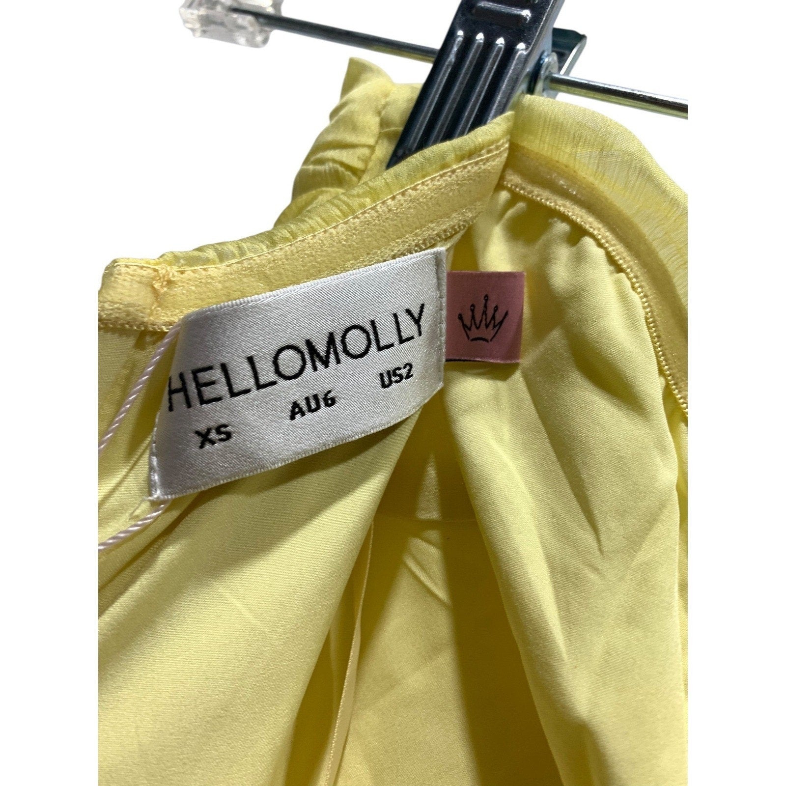 Hello Molly Unforgettable Style Strapless Maxi Dress Yellow US 2 Summer