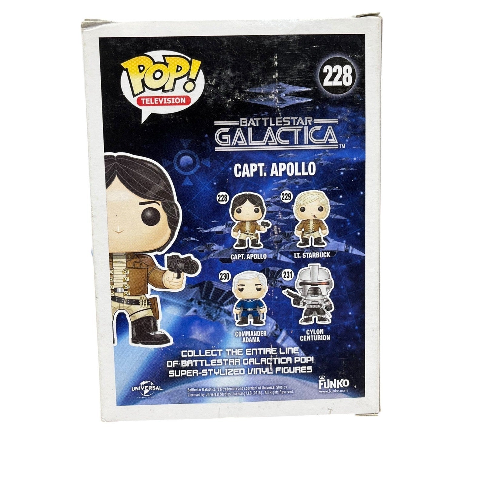 Funko Pop Television Battlestar Galactica Capt Apollo 228 Vinyl Figure 2015
