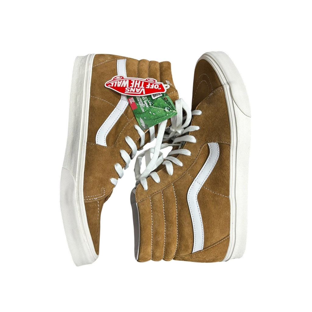 Vans Sk8-Hi Brown Suede Water Repellent High Top Sneakers Mens 12 1508731