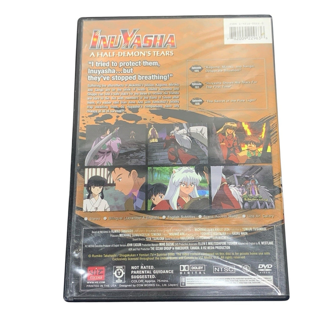 InuYasha: A Half Demon's Tears (Vol 36, Episodes 106, 107, 108) DVD VIZ