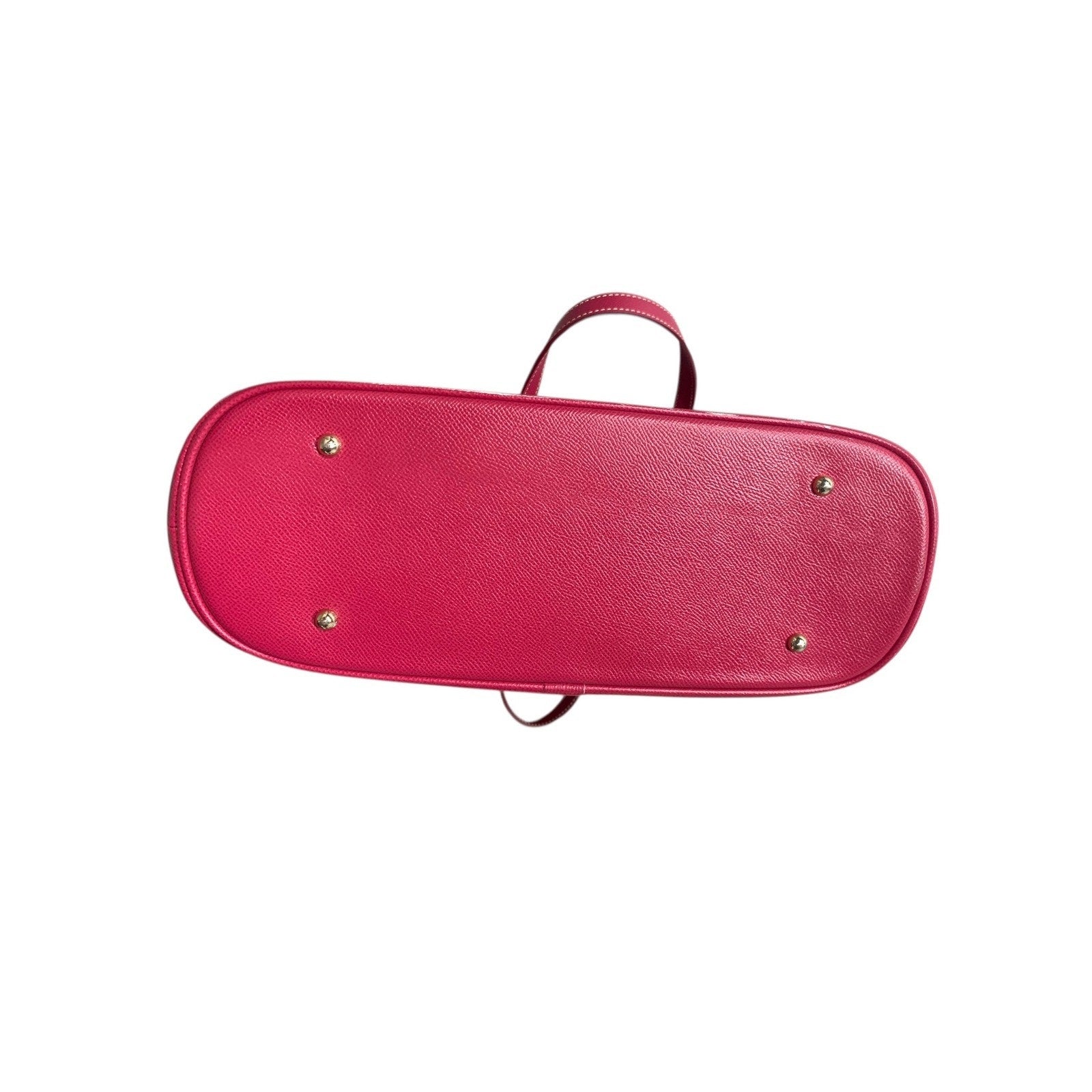 Dooney & Bourke Pink Pebbled Leather Tote Bag Shoulder Purse Gold Hardware