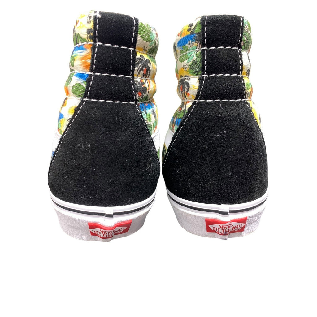 Vans Sk8-Hi Black Tropical Island Palm Tree High Top Sneaker Mens 12 Skater casu