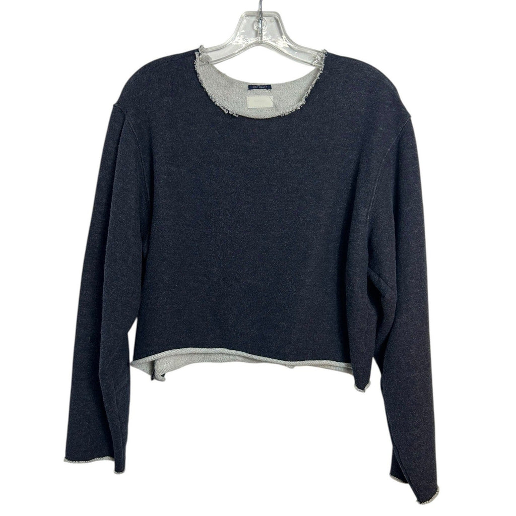 MOTHER The Cut Bubble Cropped Sweatshirt Coming In From The Cold XS grunge Edge