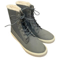 Timberland Women's Skyla Bay 6" Gray Faux Fur Fold Down Nubuck Boot US 8.5