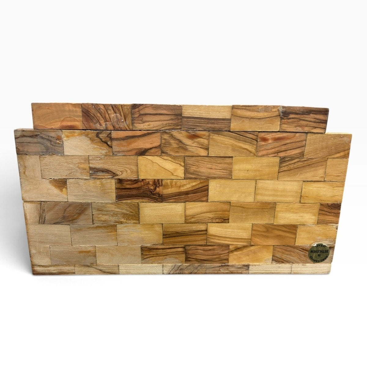 Made In Bethlehem Israel Olive Wood Nativity Scene Hand Carved Manger Set