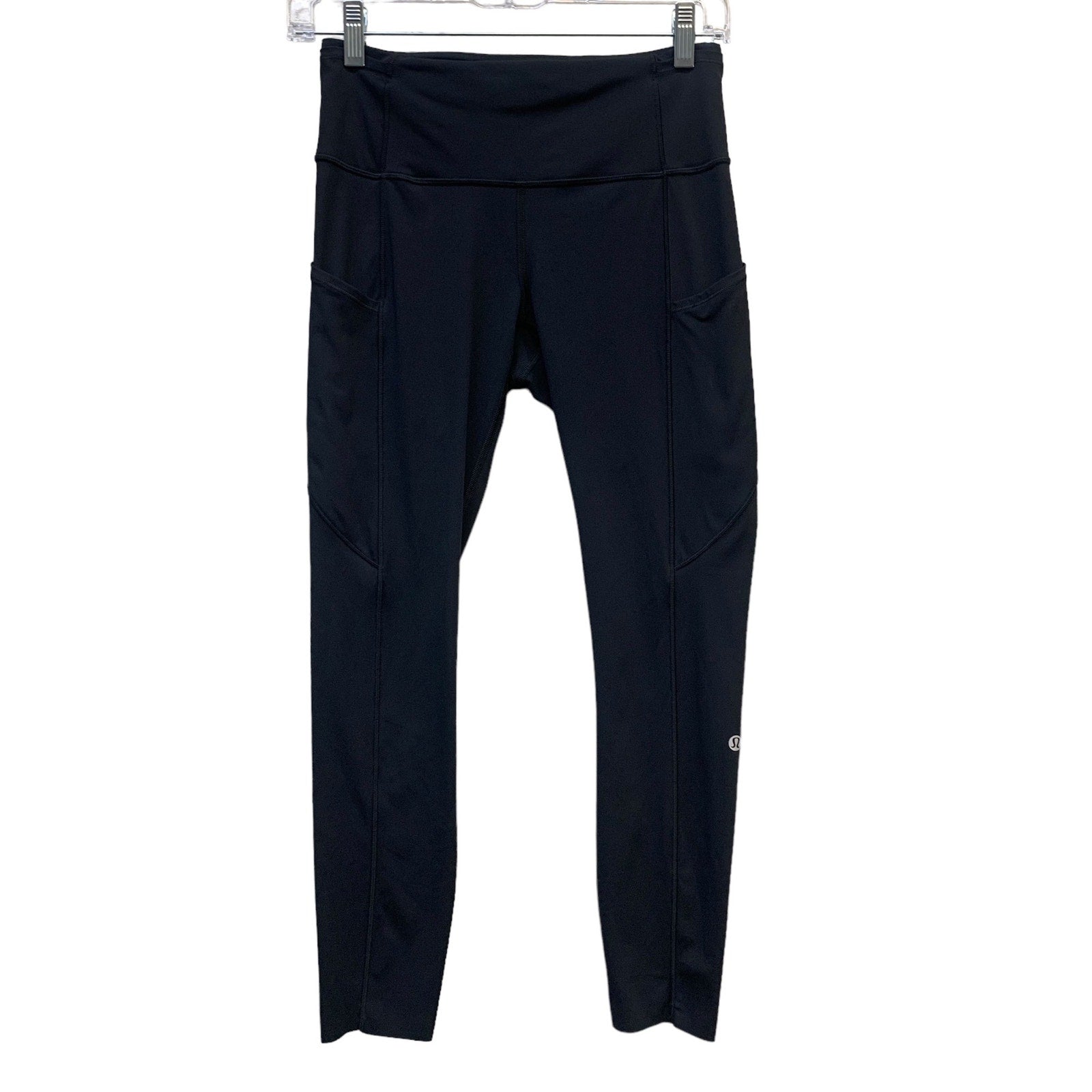 Lululemon Fast and Free High-Rise Crop II 23" *Non-Reflective sz 6 Black