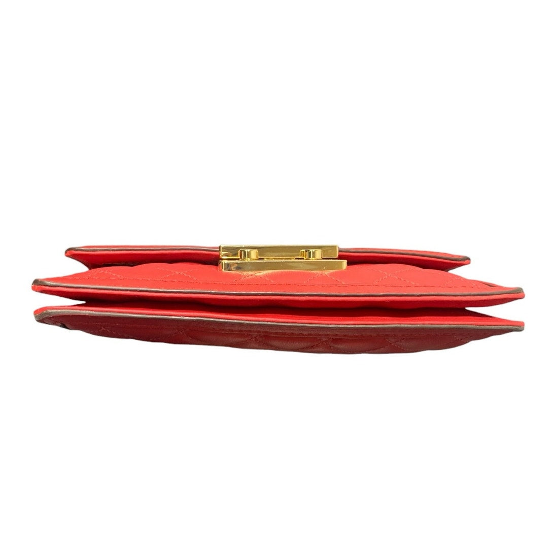 MICHAEL Michael Kors SLOAN MESSENGER Red and Gold Crossbody Bag