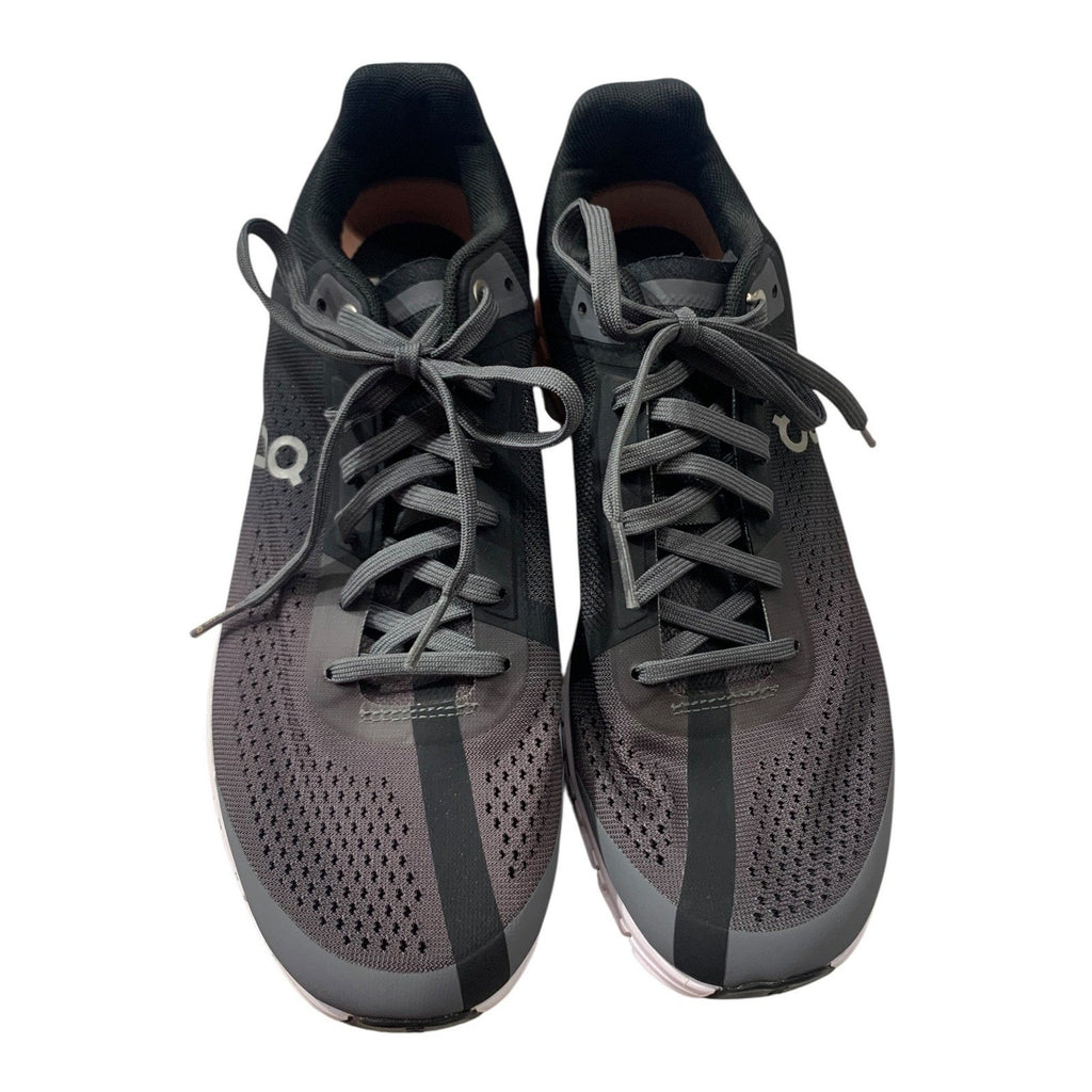 On Cloudflow Womens 8.5 Running Shoes Black Charcoal Peach 35.99234
