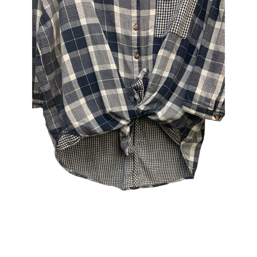 Anthropologie Pilcro Plaid Boyfriend Button Down Shirt SZ XS/S