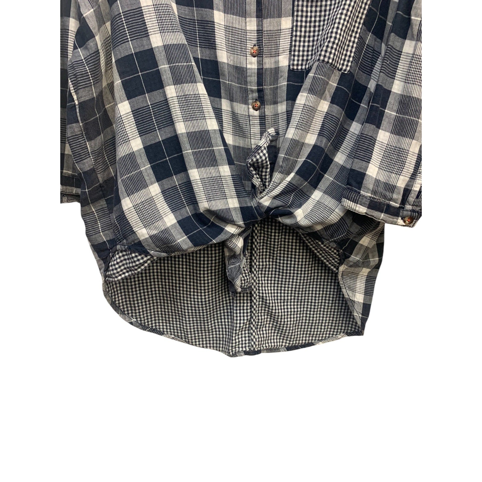 Anthropologie Pilcro Plaid Boyfriend Button Down Shirt SZ XS/S
