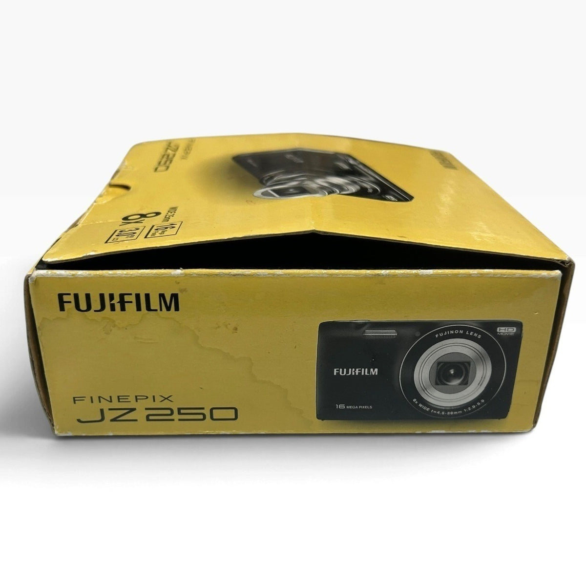 Fujifilm FinePix JZ250 16MP 8x Optical Zoom Blue Digital Camera HD Movie Tested