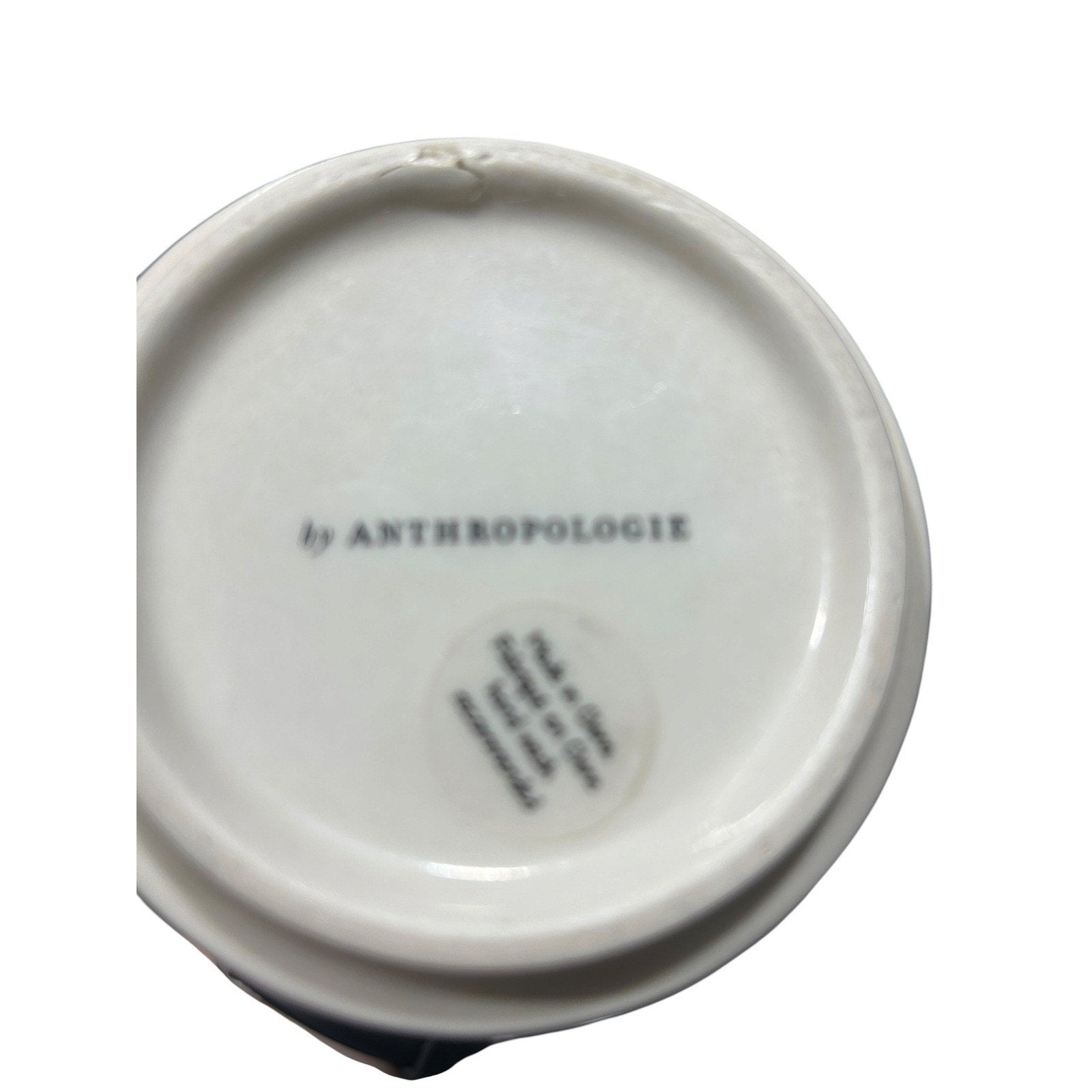 Anthropologie Monogram Letter ' K ' Black Gold Honeycomb Mosaic Tile Coffee Mug