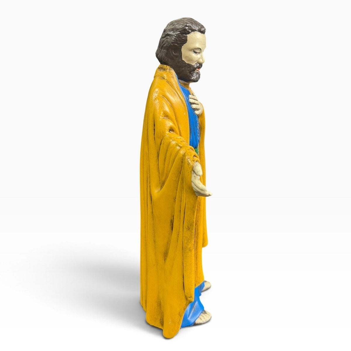 Vintage 1970s Holland Mold Hand Painted Nativity Saint Joseph Figure 9 inch