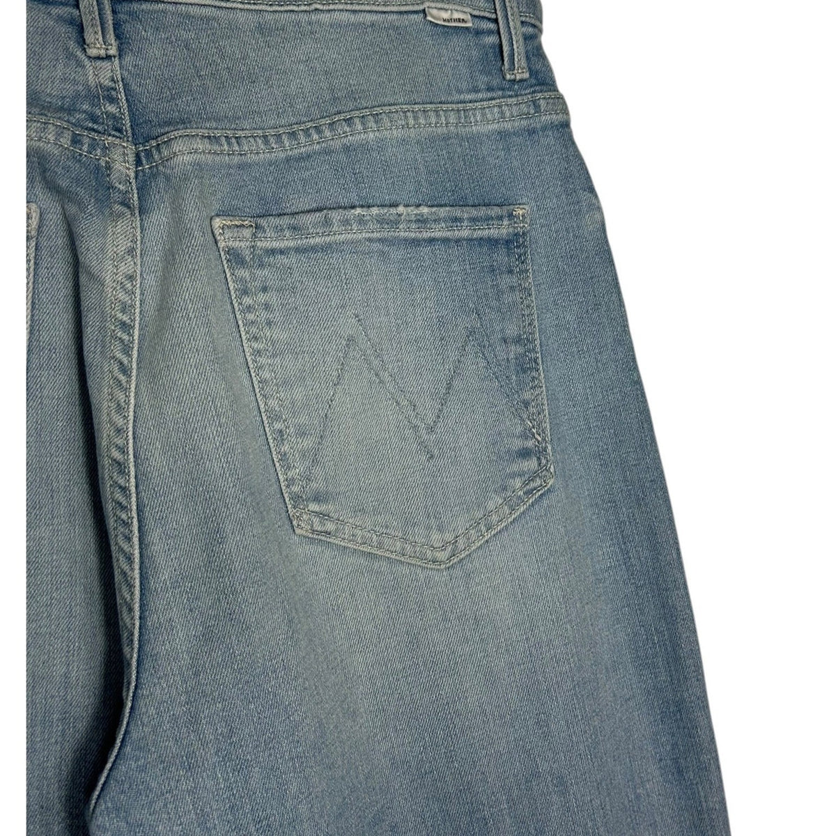 MOTHER High Waisted Tunnel Vision Sneak Jeans Sippin Sweet Tea Light Wash 29