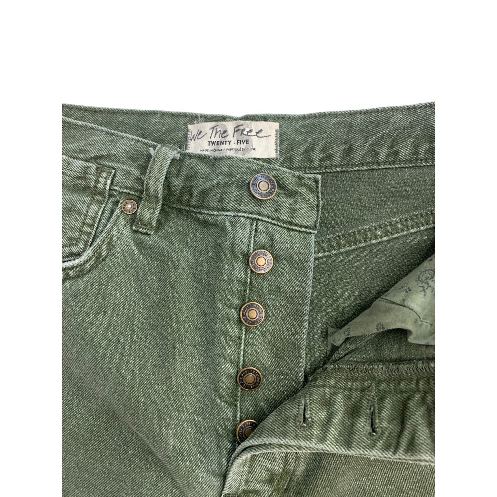 Free People x We The Free Sequoia Distressed Shorts SZ 25