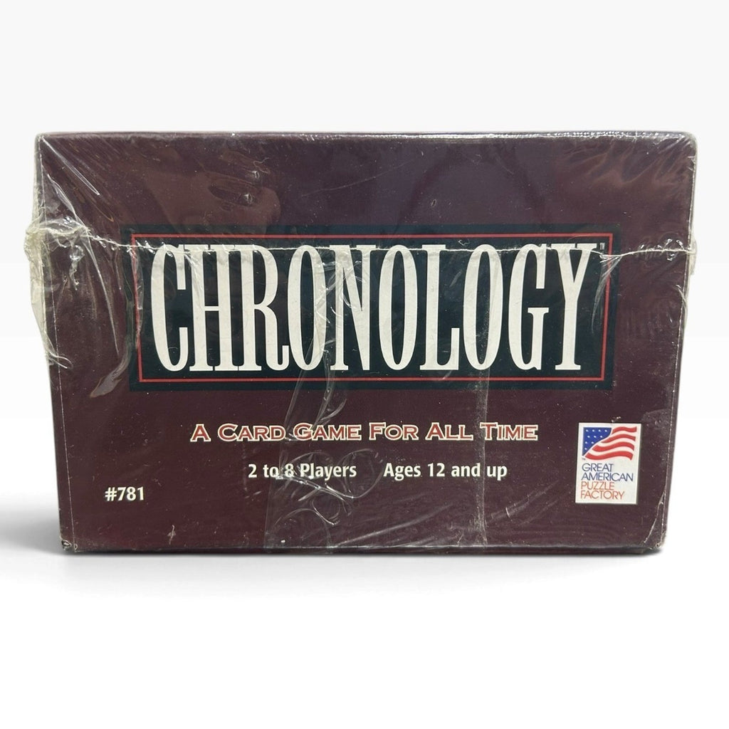 Vintage 1996 Chronology Card Game Great American Puzzle Factory Sealed #781