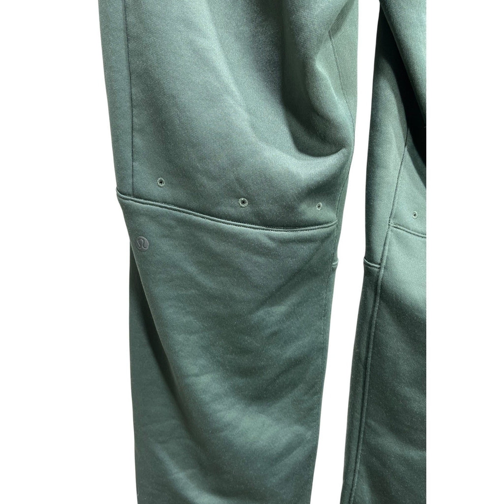 Lululemon Fleece Train Track Pant Dark Fir Green Mens Large DKFR Joggers