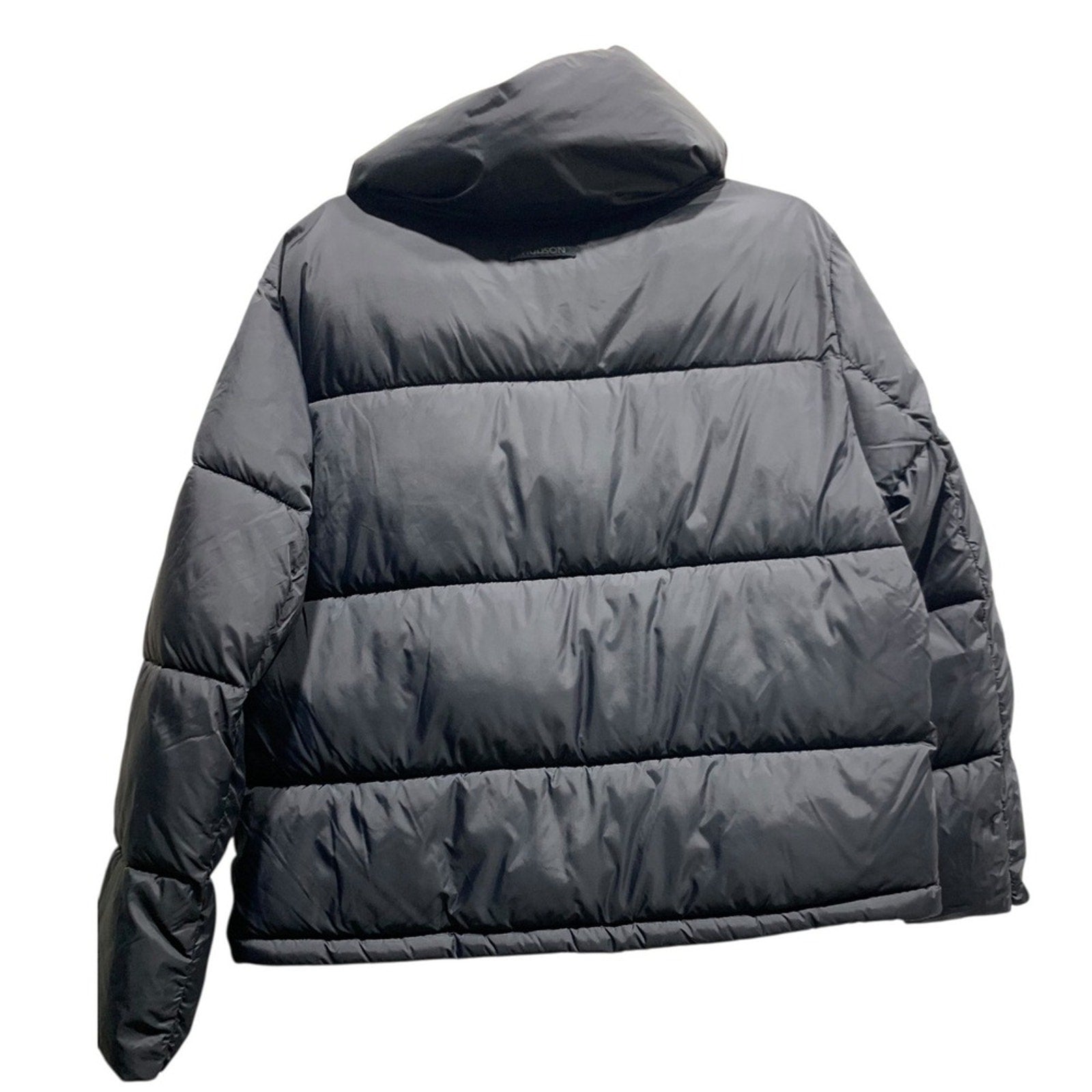 HUDSON Black Puffer Jacket Stand Collar Full Zip Women's Size Medium