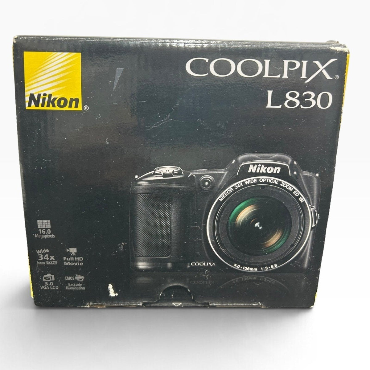 Tested Nikon Coolpix L830 Digital Camera 16.0MP 34x Optical ZoomFull HD 1080p